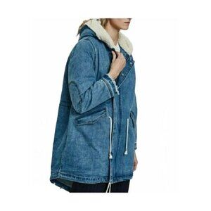 Need Supply Farrow Rio Hooded Jean Coat Jacket size Small